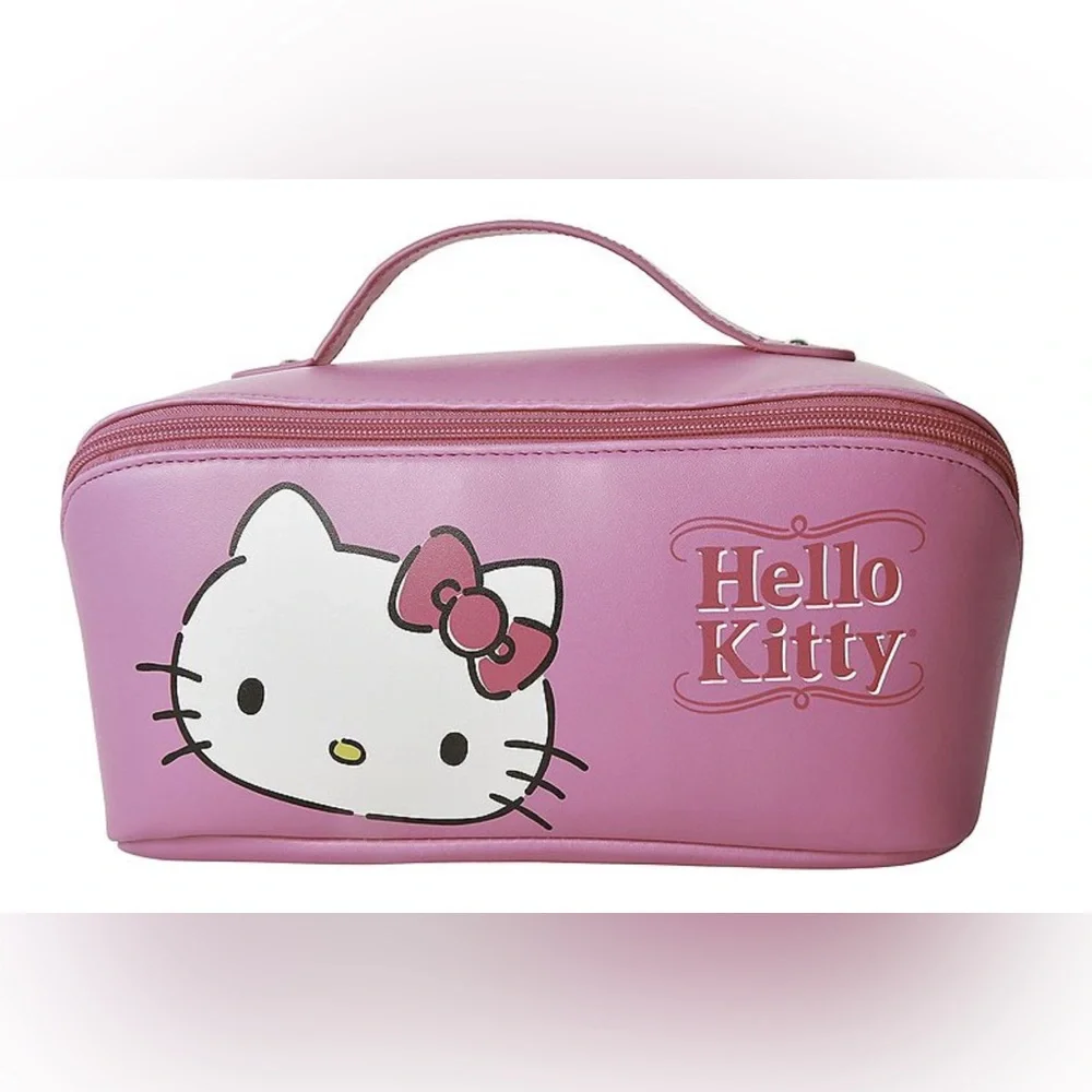 Hello Kitty Pink Travel Cosmetic Case- New